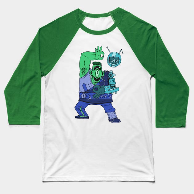 Robo Kobo Baseball T-Shirt by jonathanmor